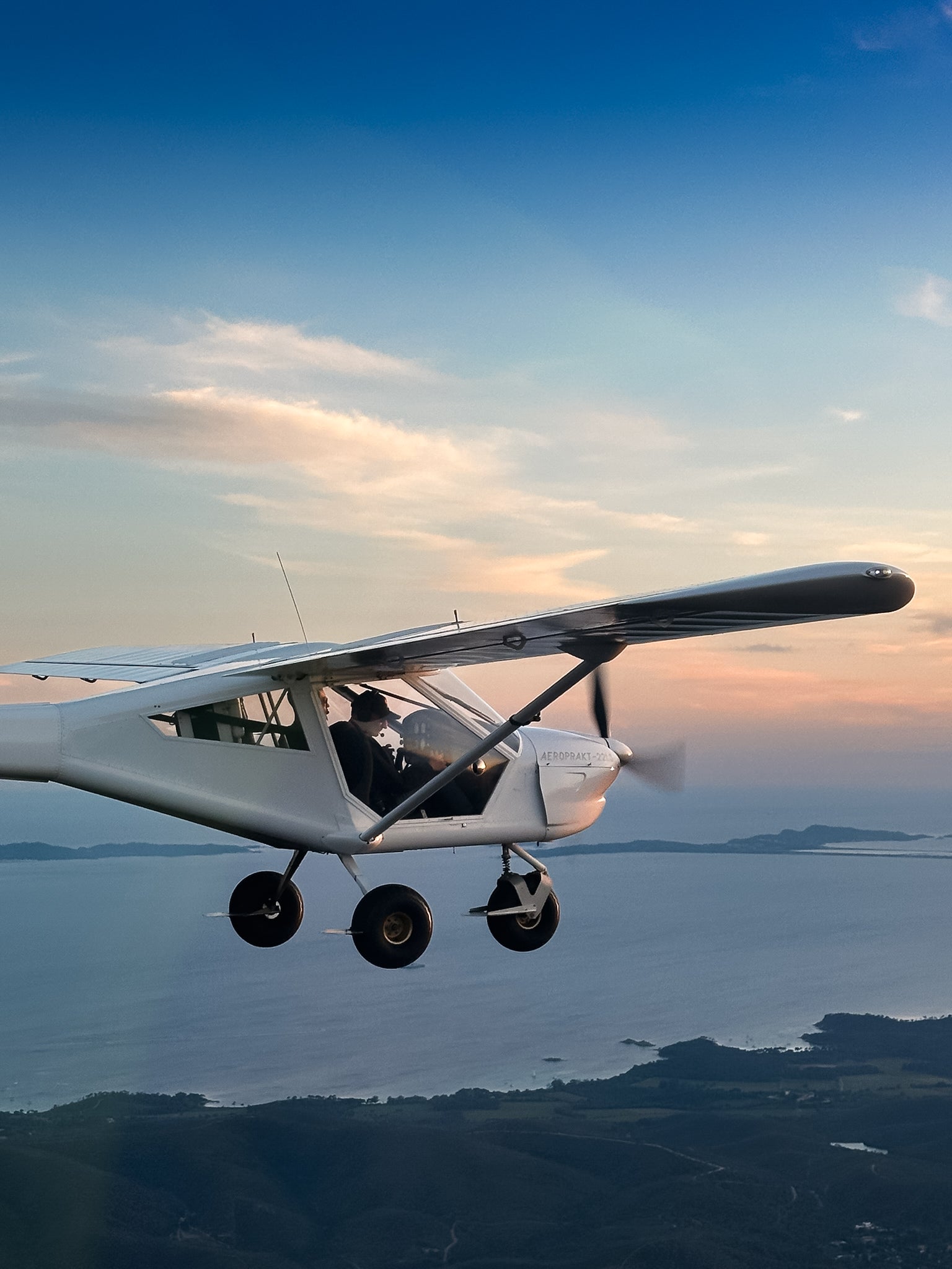 Baptême ULM au-dessus du Lavandou – avion ULM multiaxe